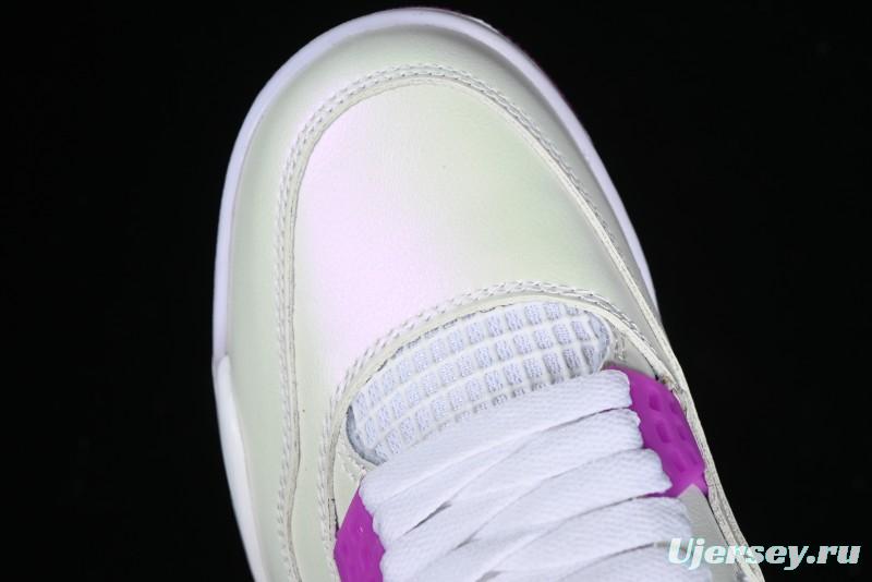 Nike Air Jordan 4 Retro Sneakers with Hyper Violet Accents - FQ1314-151