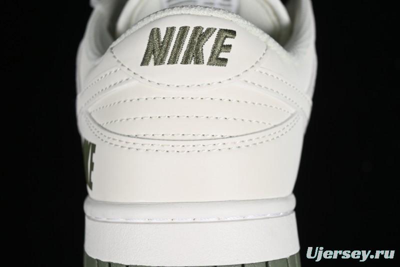 Nike SB Dunk Low Collaboration Triple Swoosh Military Green Colorway Low-Top Casual Skateboarding Shoes - NK5639-323