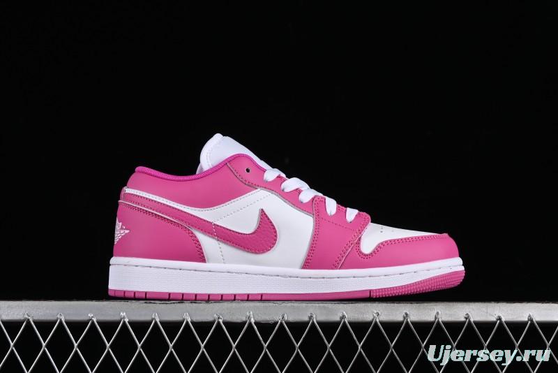 Nike Air Jordan 1 Low AJ1 Rose Pink Low-Top Casual Lifestyle Sneakers - FV8486-600