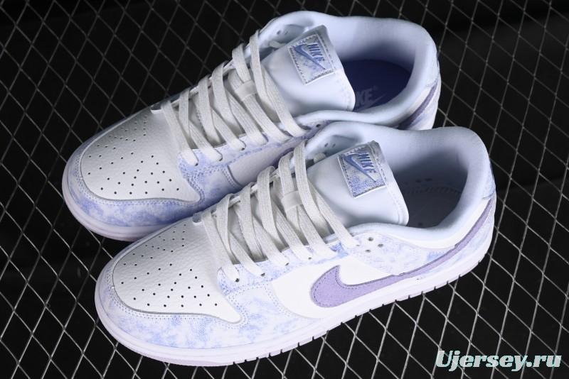 Nike SB Dunk Low Premium White Light Purple Skateboarding Shoes - DM9467-500