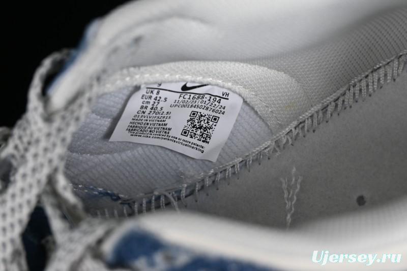 Nike Dunk Low Supreme - Denim Blue Jeans Anniversary High-End Customized Low-Top Casual Sneakers - FC1688-194