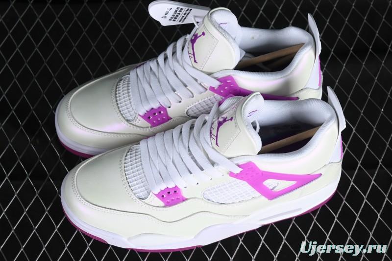 Nike Air Jordan 4 Retro Sneakers with Hyper Violet Accents - FQ1314-151