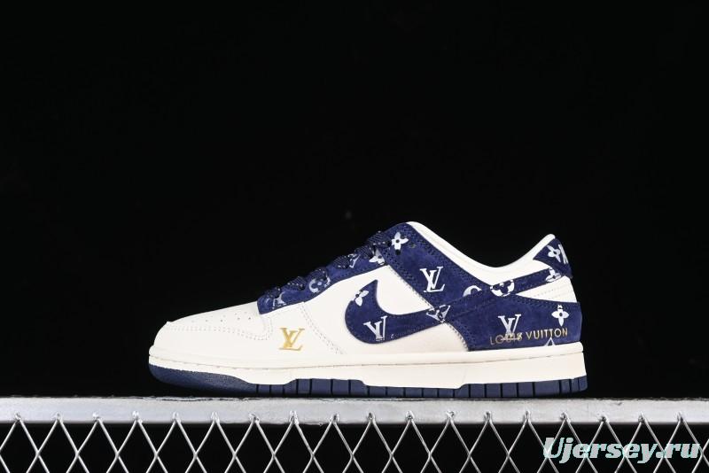 Nike SB Dunk Low LV Collaboration Anniversary Customized Low-Top Casual Sneakers - XD6188-029