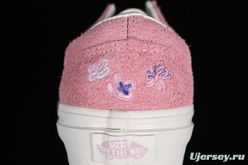 Vans Style 36 Low-Top Skate Shoes with Pink Embroidery - VN000CRPGRN