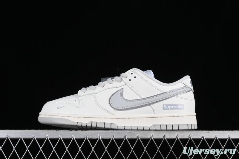 Nike Supreme x Nike SB Dunk Low Casual Skate Shoes in Beige Grey - RM2308-233