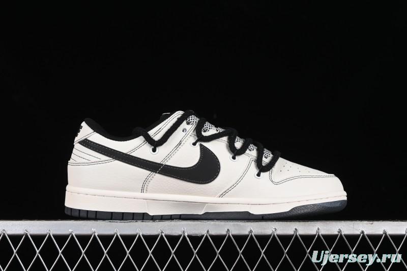 Nike SB Dunk Low Carhartt Collaboration - Strap Black Hook Anniversary High-End Custom Low-Top Casual Skate Shoes - SJ2068-265