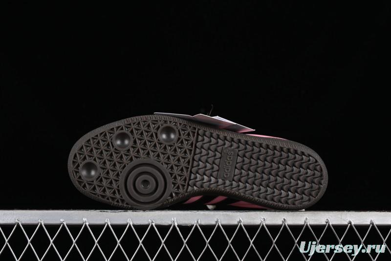 Adidas Samba OG B75807 Customized Casual Sneakers with Vibrant Hot Pink and Sweet Black Colorway - B75807