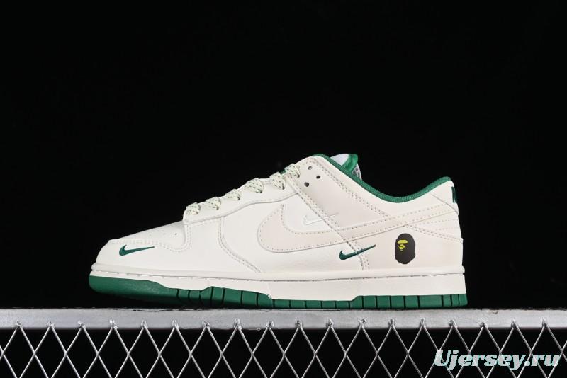 Nike SB Dunk Low BAPE Collaboration Anniversary Edition Customized Sneakers - XD6188-026