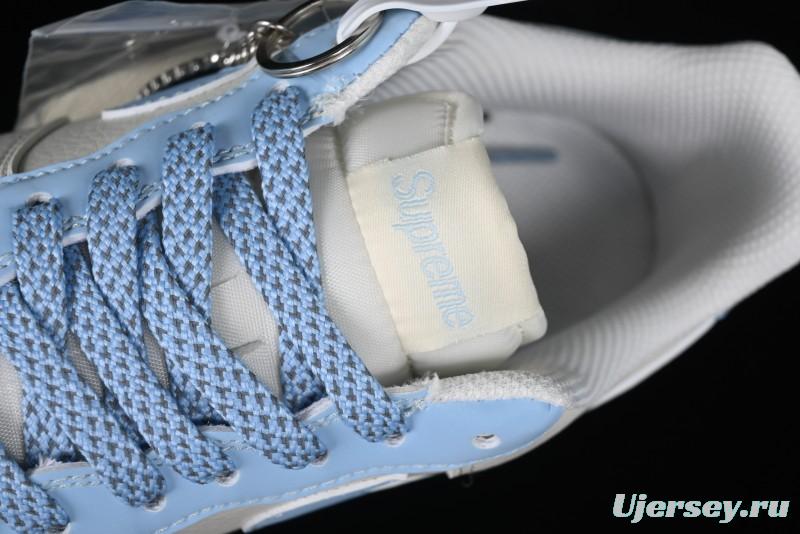 Nike Air Force 1 '07 Low Supreme Stone Island Collaboration - Sky Blue Casual Sneakers - BB9599-205