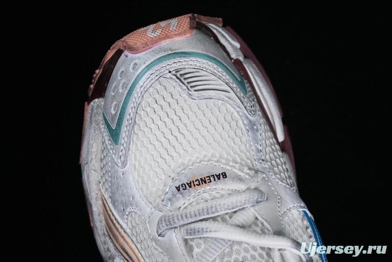 Balenciaga Runner Kith Four Color Retro Casual Sneakers - W3RBMU9754