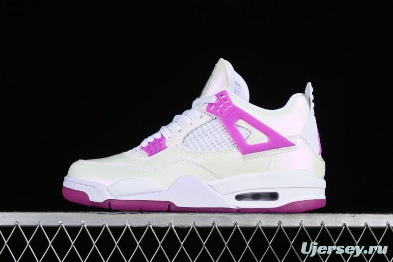 Nike Air Jordan 4 Retro Sneakers with Hyper Violet Accents - FQ1314-151