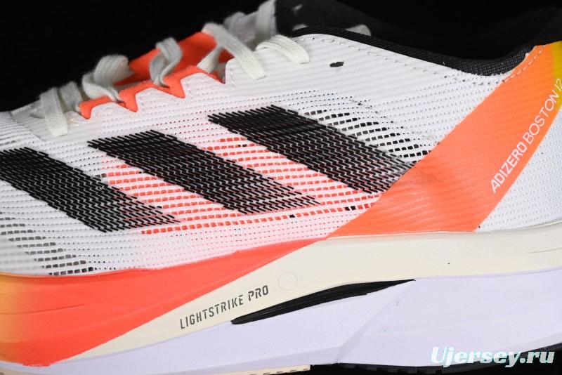 Adidas Adizero Boston 12 M Running Shoes with Lightstrike and Lightstrike Pro Technology - IG3320