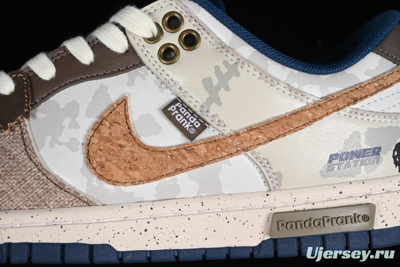 Nike SB Dunk Low Panda Prank Pioneer Knight Survival Beige Brown SB Strap Low Top Casual Skate Shoes - DD1391-400