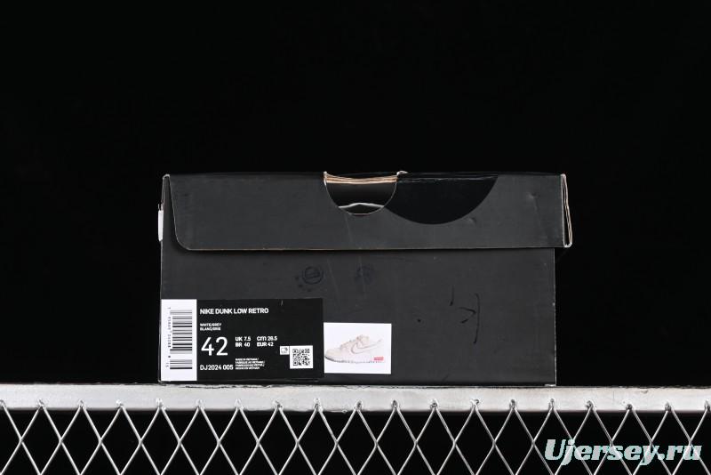 Nike SB Dunk Low Supreme Collaboration - Light Grey Anniversary Customized Low-Top Casual Skate Shoes - DJ2024-005