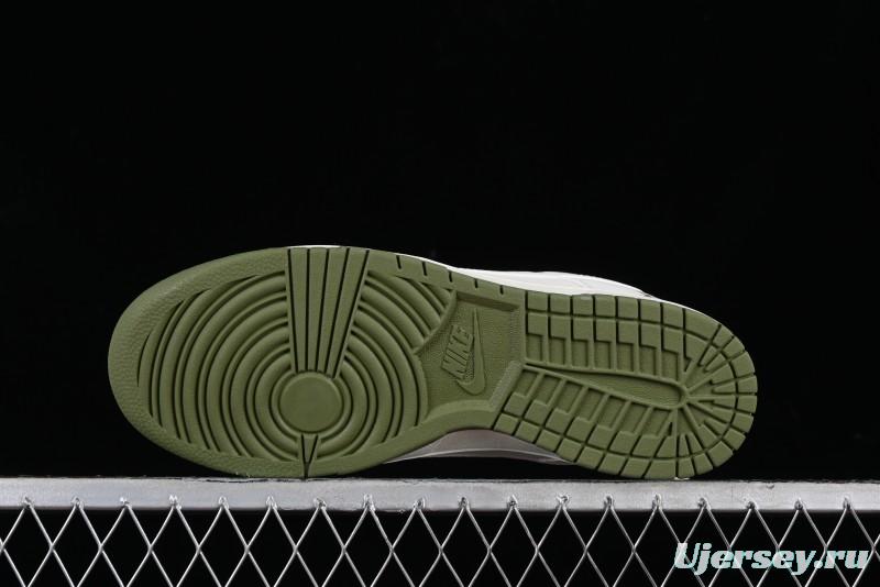 Nike SB Dunk Low LV Collaboration - Beige Green Luxury Custom Low-Top Casual Sneakers - XX2025-318