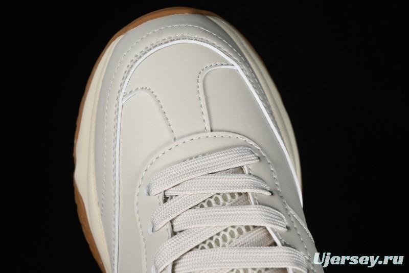 New York Yankees MLB Chunky Runner Denim Monogram Lightweight Casual Sneakers - 3ASHCRM3N43BRS