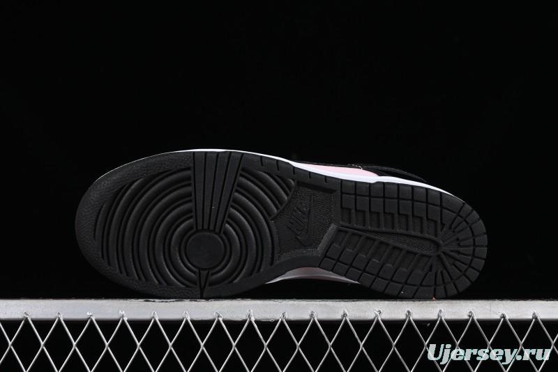 Nike Dunk Low SB Pink Black Casual Skate Shoes - DJ9955-600