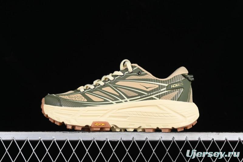 Hoka Mafate Speed 2 Ultra-Lightweight Cushioned Trail Running Shoes with Vibram Outsole - 1126851 THV