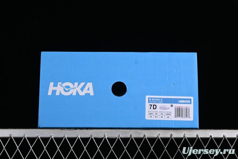 HOKA ONE ONE Bondi 8 Performance Cushion Running Shoes with Enhanced Support - 1127952 LMEL