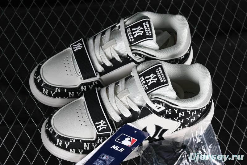 MLB Chunky Liner New York Yankees Hook & Loop Lightweight Platform Sneakers with 6cm Height Increase - 3ASXLM13N50BKS