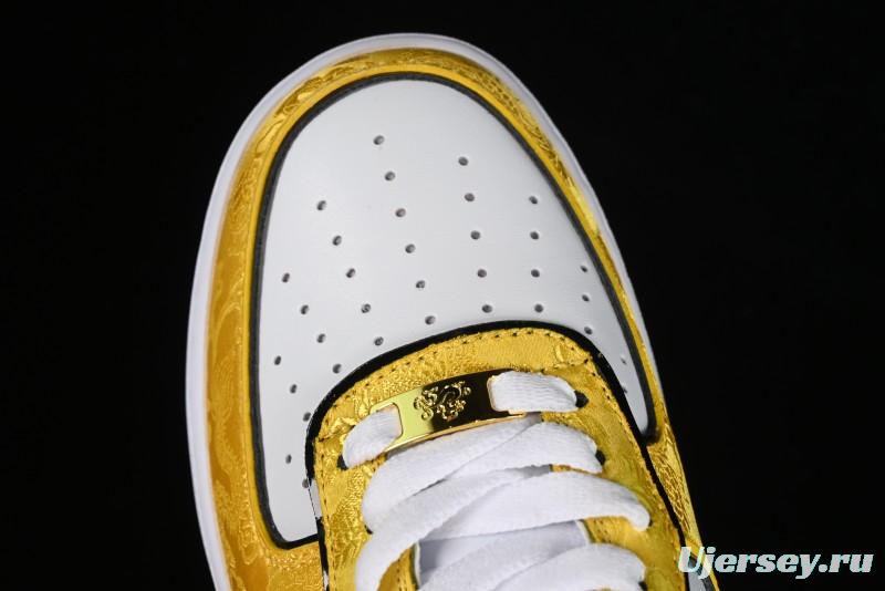 Nike Air Force 1 '07 Low DIY Golden Dragon Embroidery Casual Sneakers - CW2288-202