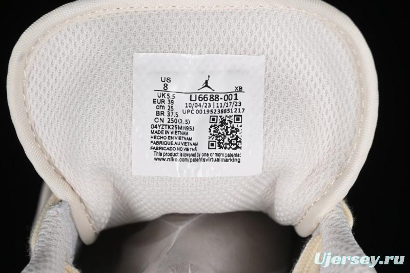 Nike Air Jordan 1 Low AJ1 The North Face Collaboration - White Grey Brown Custom High-End Basketball Shoes - LJ6688-001