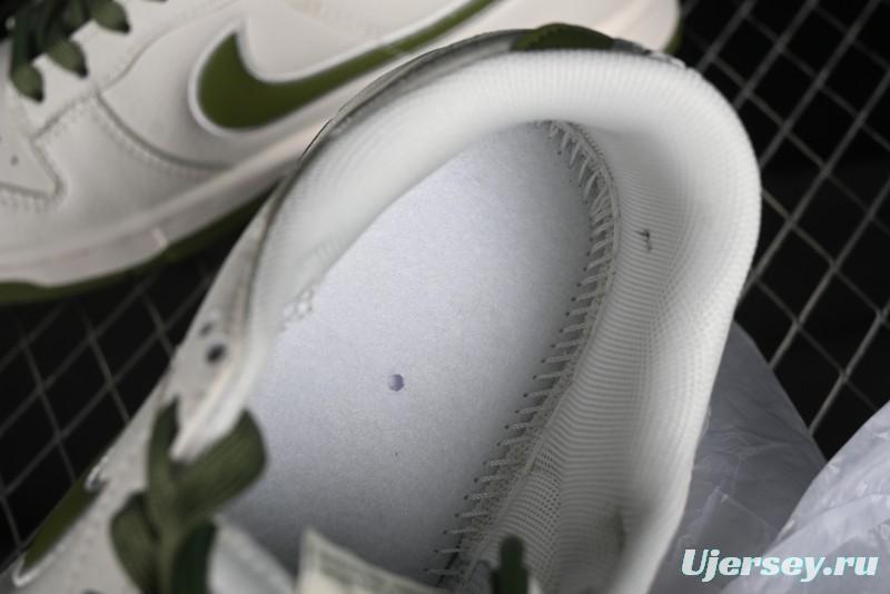 Nike SB Dunk Low NOCTA Anniversary Customized Low-Top Casual Sneakers with White and Green Swoosh - DQ1098-388