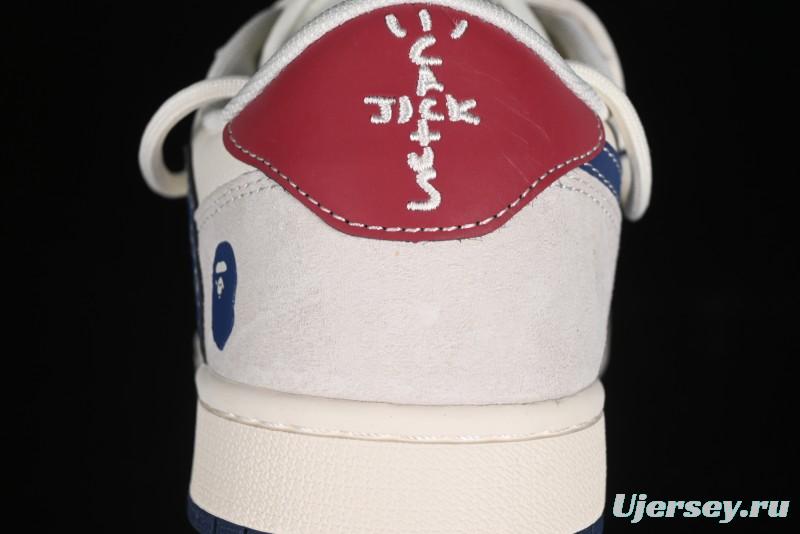Nike Travis Scott x Fragment Design x Air Jordan 1 Low OG SP AJ1 Bape Collaboration - SJ0086-133