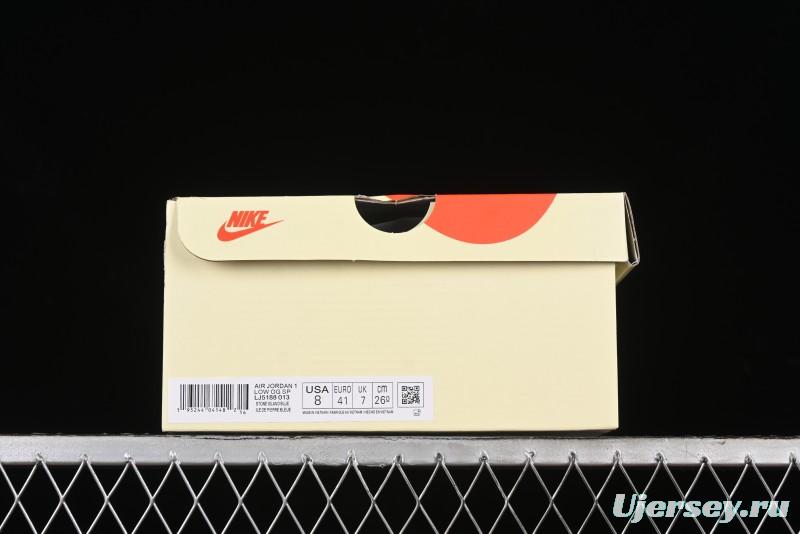 Nike Travis Scott x Fragment Design x Air Jordan 1 Low OG SP AJ1 Retro Sneakers - LJ5188-013