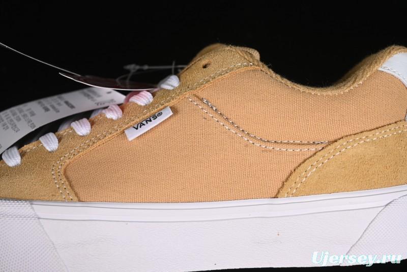 Vans Chukka Push Low-Top Skate Shoes in Beige with Slip-Resistant Sole - VN000CZW4MG