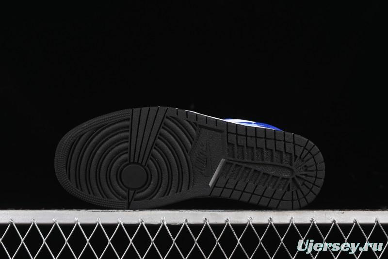 Nike Air Jordan 1 Low Retro Basketball Shoes White Blue - 553558-124