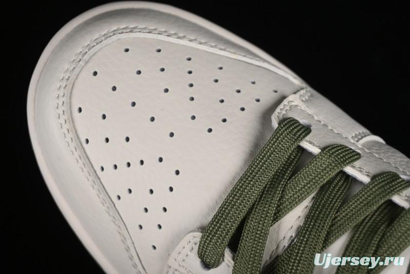 Nike SB Dunk Low NOCTA Anniversary Customized Low-Top Casual Sneakers with White and Green Swoosh - DQ1098-388