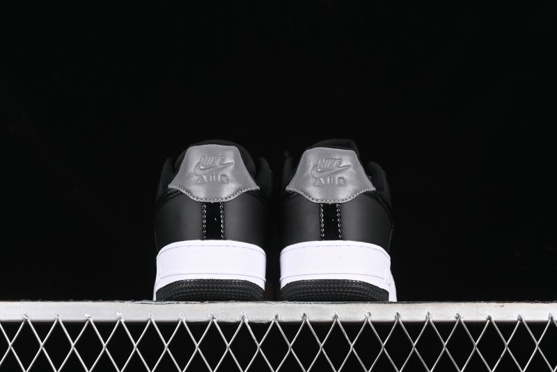 Nike Air Force 1 '07 Low Patent Leather All Black Casual Sneakers - AH6827-001