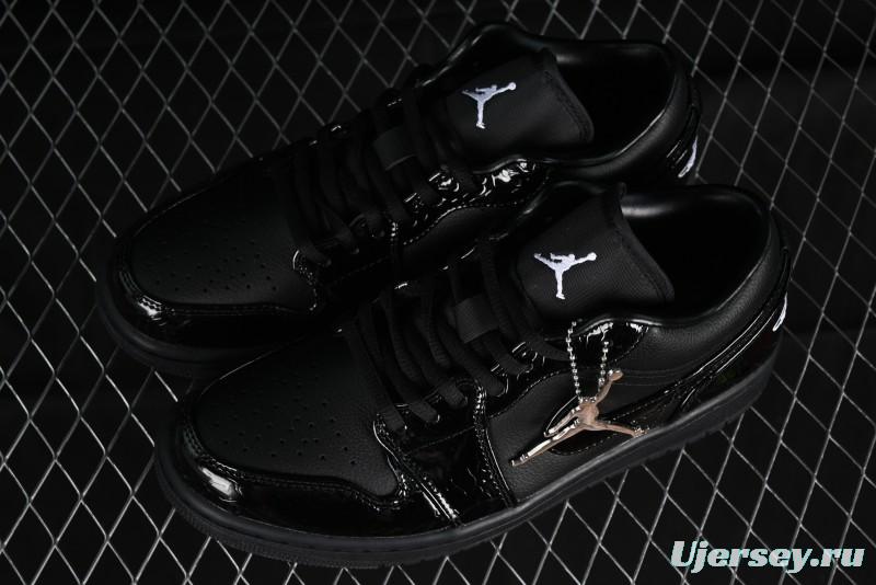Nike Air Jordan 1 Low "Black Croc" Casual Sneakers - HJ7743-010