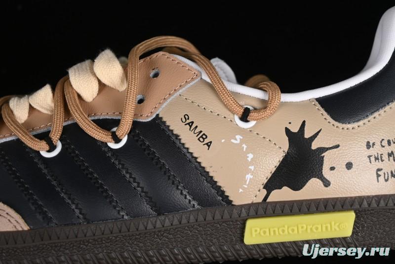 Adidas Originals Samba OG Low-Top Casual Sneakers with Panda Prank Retro Design - IG1025