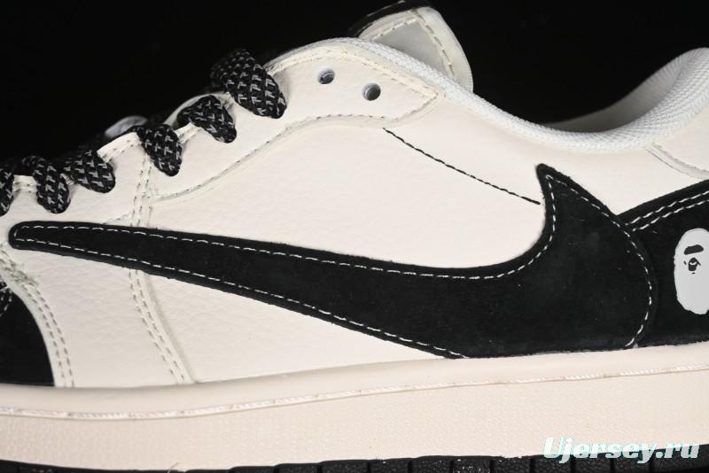 Nike Travis Scott x Fragment Design x Air Jordan 1 Low OG SP Sneakers - XY2688-106