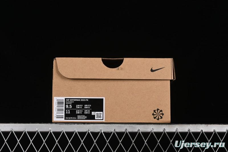 Nike Vapormax 2023 Flyknit Breathable Casual Running Shoes with Full-Length Air Cushion - DV1678-014