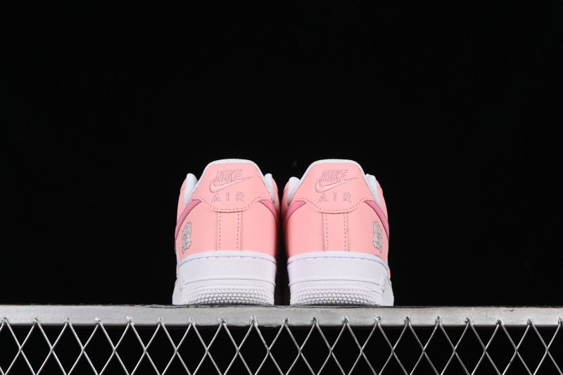 Nike Air Force 1'07 Low Casual Sneakers with Cuddle Bear Design - YY2024-762
