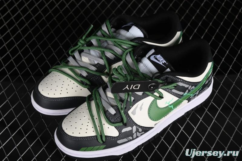 Nike Dunk Low FZBB Mechanical Theme SB Strap Low-Top Casual Sneakers - DD1391-100