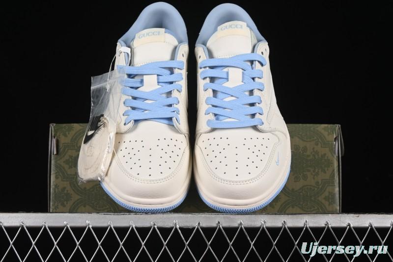 Nike Travis Scott x Fragment Design x Air Jordan 1 Low OG SP AJ1 Low Top Casual Sneakers - DM6688-608