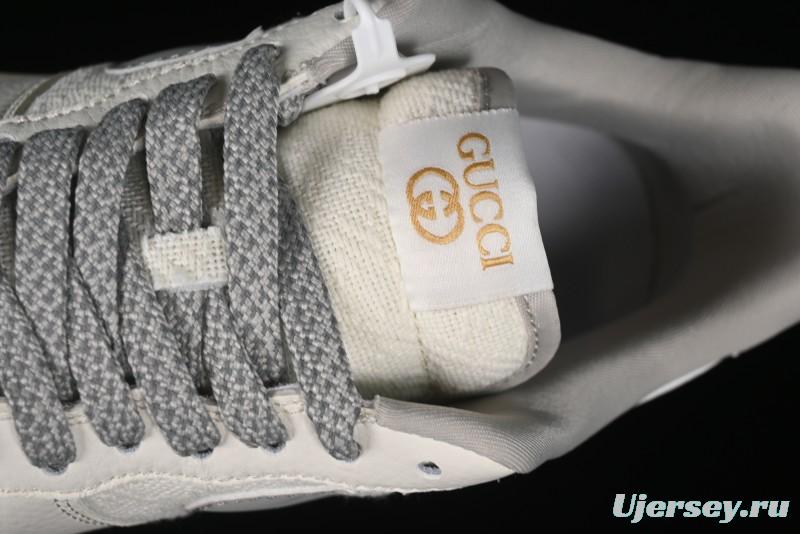 Nike Air Force 1 '07 Low Gucci Collaboration - Beige Grey Linen Casual Sneakers - XZ3398-688