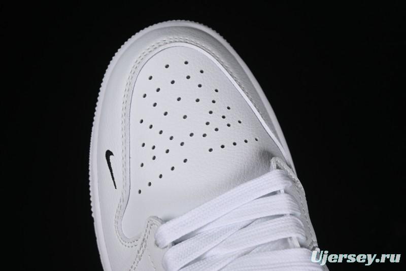 Nike Air Jordan 1 AJ1 Dior Collaboration - White Black Custom Low Top Retro Basketball Shoes - LJ6688-010