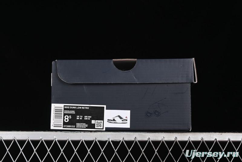 Nike SB Dunk Low Dior Collaboration - Black Grey Pattern Anniversary High-End Custom Low-Top Casual Sneakers - XY1688-010