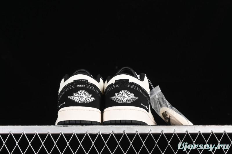 Nike Air Jordan 1 Low AJ1 Marvel Collaboration - Batman Custom High-End Low-Top Basketball Shoes - SJ6650-011