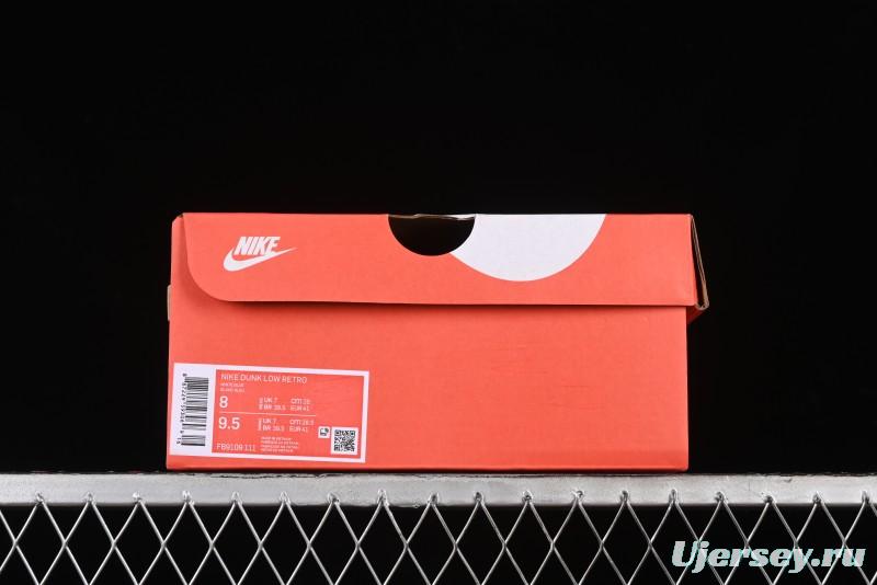 Nike Dunk Low SB Skateboarding Shoes in Black/White/Gold Colorway - FB9109-111