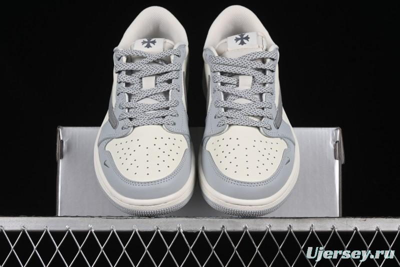 Nike Travis Scott x Fragment Design x Air Jordan 1 Low OG SP AJ1 Retro Sneakers - DM7866-016