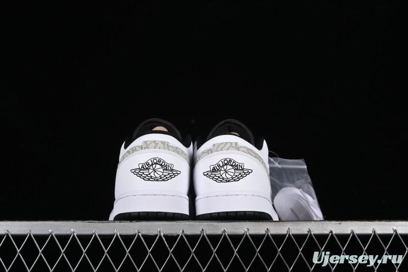 Nike Air Jordan 1 Low AJ1 White Mesh Retro Basketball Shoes - 338145-110