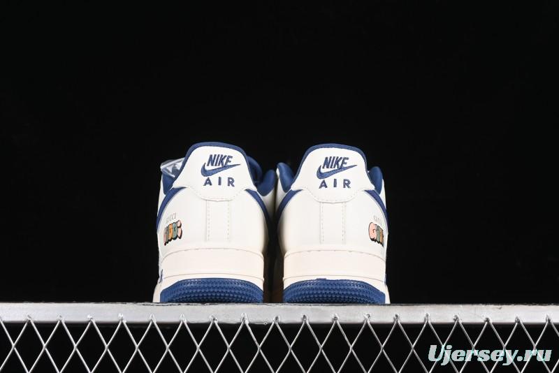 Nike Air Force 1 '07 Low Gucci Collaboration - Light Blue Linen Low-Top Casual Sneakers - XZ3398-788