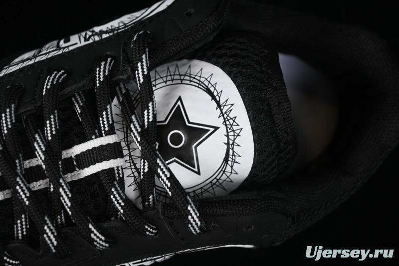 Dior Chrono Round Toe Lace-Up Lifestyle Casual Running Sneakers - 6865 BLACK WHITE