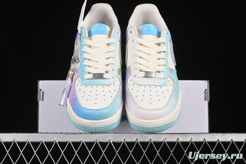 Nike Air Force 1 '07 Low Casual Sneakers "Crystal Dragon Palace" - DB3301-303